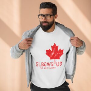 Elbows Up - We are Canada - Unisex Crewneck Sweatshirt
