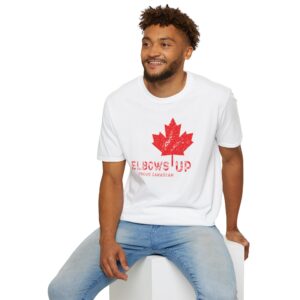 Proud Canadian T-Shirt – Elbows Up Graphic Tee