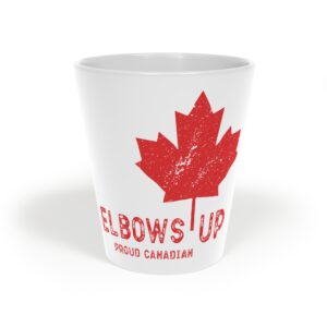 Latte Tasse - 12oz Elbows Up - Proud Canadian