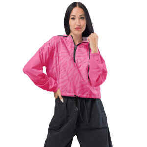 Bauchfreier Windbreaker für Damen ZebraStyle, pink