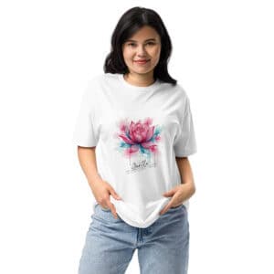 Unisex CVC T-Shirt | Rose Gentle Unfolding
