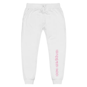 Unisex-Fleece-Jogginghose Living theWILDstyle, pink