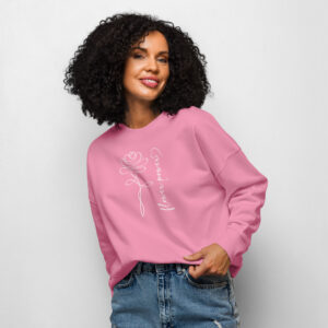 Bio-Pullover mit Rundhalsausschnitt für Damen FlowerPower